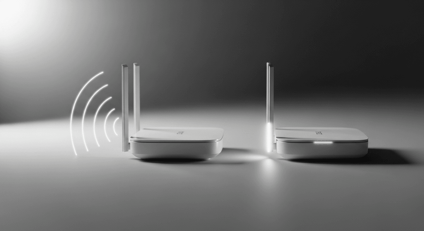 Comparaison portée et débit entre Wi-Fi 2,4 GHz et 5 GHz