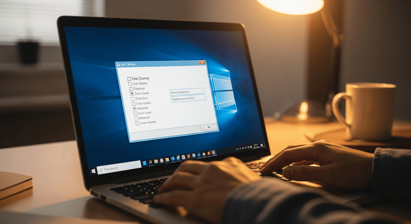 Capture d'écran de l'outil Nettoyage de disque Windows 11 avec cases cochées